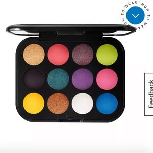 MAC Cosmetics Bold Eyeshadow Palette with Gold, Purple, and Pink